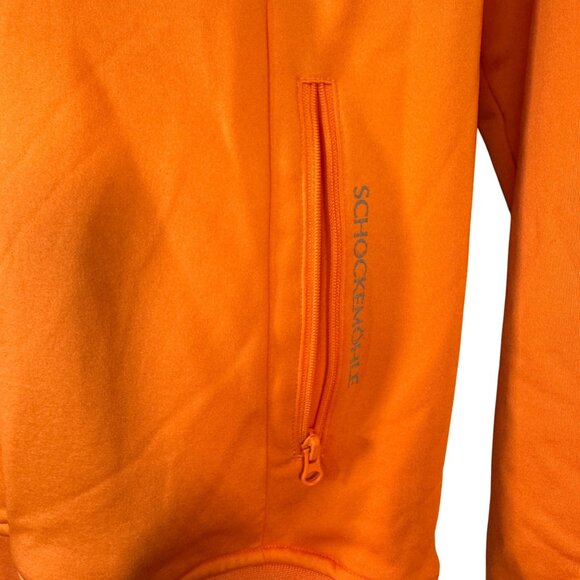 Schockemohle Sports Size Medium Orange Performance Zip-Up Hoodie - Picture 4 of 6